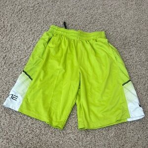 Nike Green Athletic Shorts Lightweight Performance